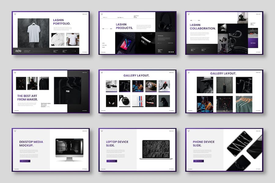 时尚商务企业品牌形象宣传PPT模板 - 顶尖PPT