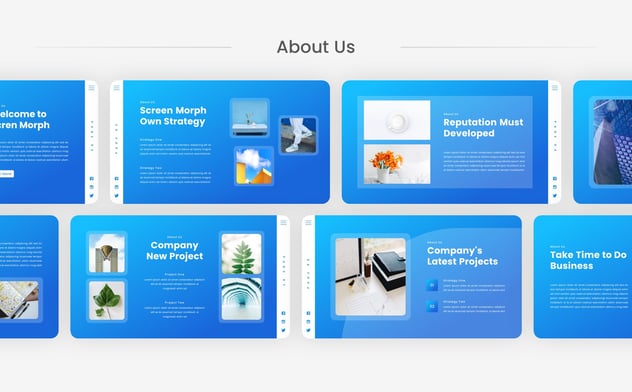 玻璃形态欧式设计eynote模板 - 顶尖PPT