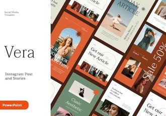 社交媒体Instagram内容发布策略PPT模板 - 顶尖PPT