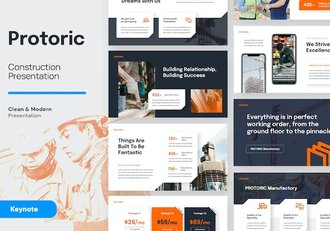 建筑施工项目管理规划讲述展示方案Keynote模板 - 顶尖PPT