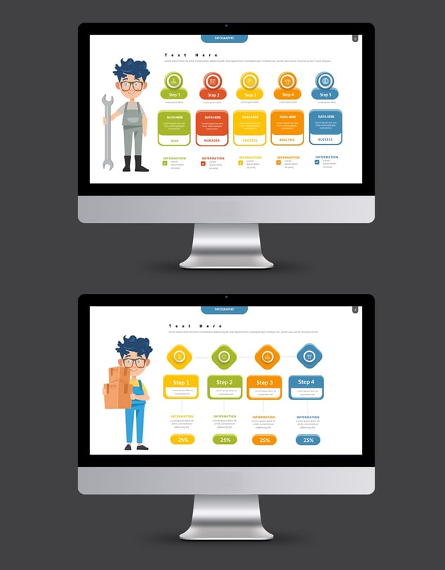 多用途信息图表Keynote演示模板 - 顶尖PPT