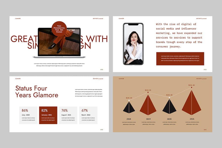 褐色美学商务建议书提案PPT模板 - 顶尖PPT