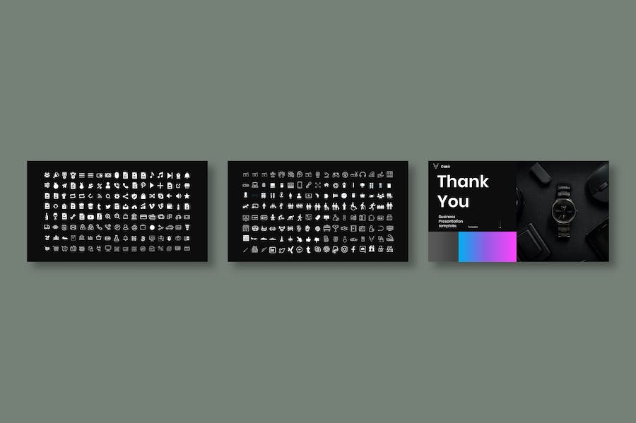 黑色商务多用途PPT模板 - 顶尖PPT