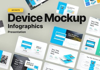 电脑手机设备样机模型keynote模板 - 顶尖PPT