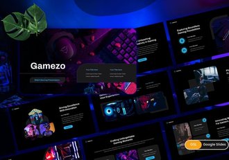 暗黑科幻Web3游戏路演PPT模板 - 顶尖PPT