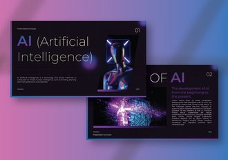 人工智能AI演示PPT模板 - 顶尖PPT