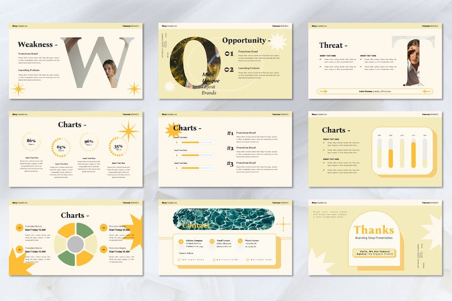 时尚品牌推广模特服装展示keynote模板 - 顶尖PPT