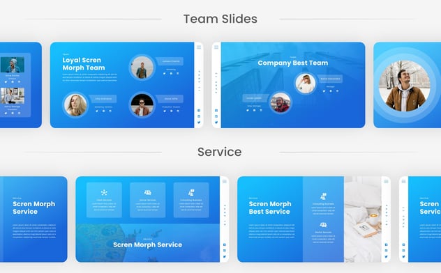 玻璃形态欧式设计eynote模板 - 顶尖PPT