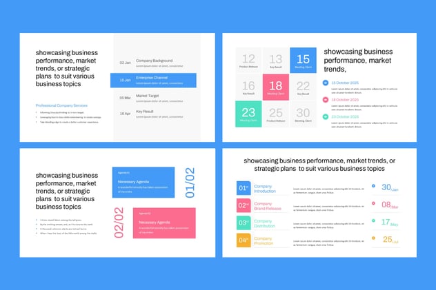 可视化彩色商业数据展示图形图表PPT模板 - 顶尖PPT