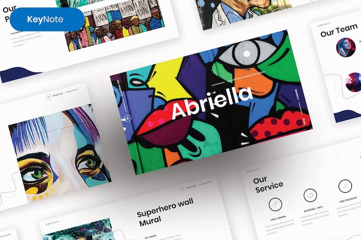 创意设计商务企业视觉展示Keynote模板 - 顶尖PPT