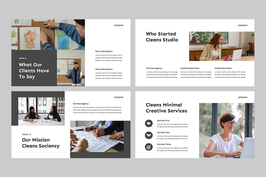 现代简约社交媒体商务推广PPT模板 - 顶尖PPT