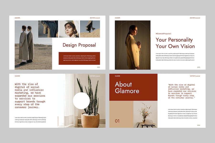 褐色美学商务建议书提案PPT模板 - 顶尖PPT