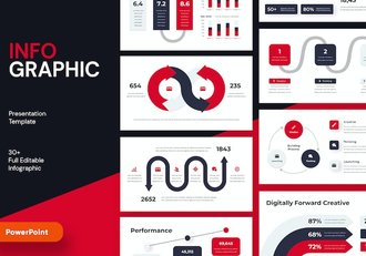 商务贸易数据报表图形图表PPT模板 - 顶尖PPT