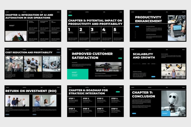 人工智能和机器人自动化PPT模板 - 顶尖PPT