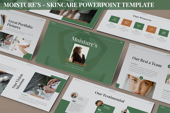 护肤保湿产品推介宣传PPT模板 - 顶尖PPT