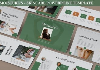 护肤保湿产品推介宣传PPT模板 - 顶尖PPT