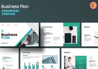 商业计划书PowerPoint模板 - 顶尖PPT