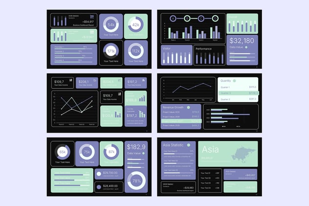 KPI业绩指标监测系统PPT模板 - 顶尖PPT