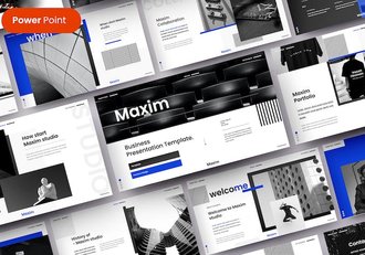 高端欧美商务风格PPT模板 - 顶尖PPT