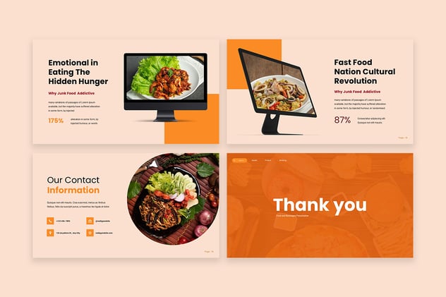 餐饮美食主题PPT模板 - 顶尖PPT