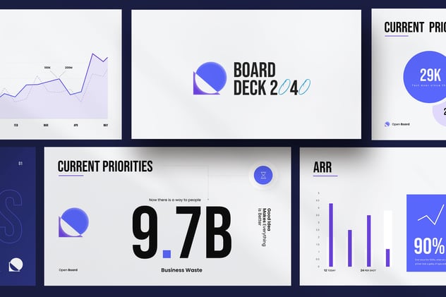 极简风格商务数据分析统计PPT模板 - 顶尖PPT