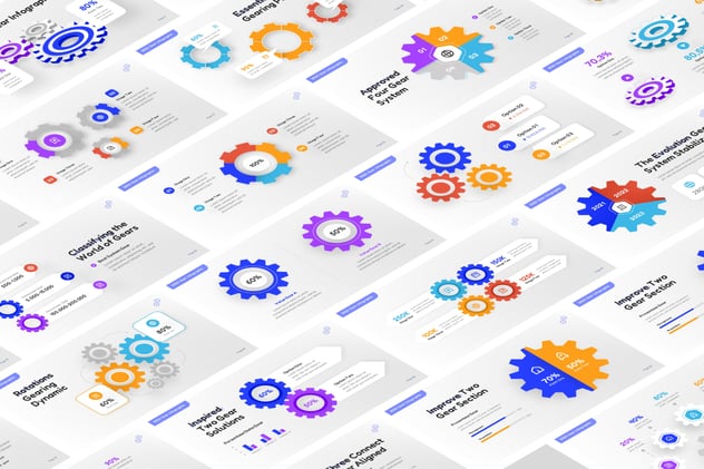 营销装备信息可视化主题Keynote演示模板 - 顶尖PPT