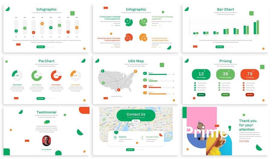 创意彩色商业设计演讲PPT模板 - 顶尖PPT