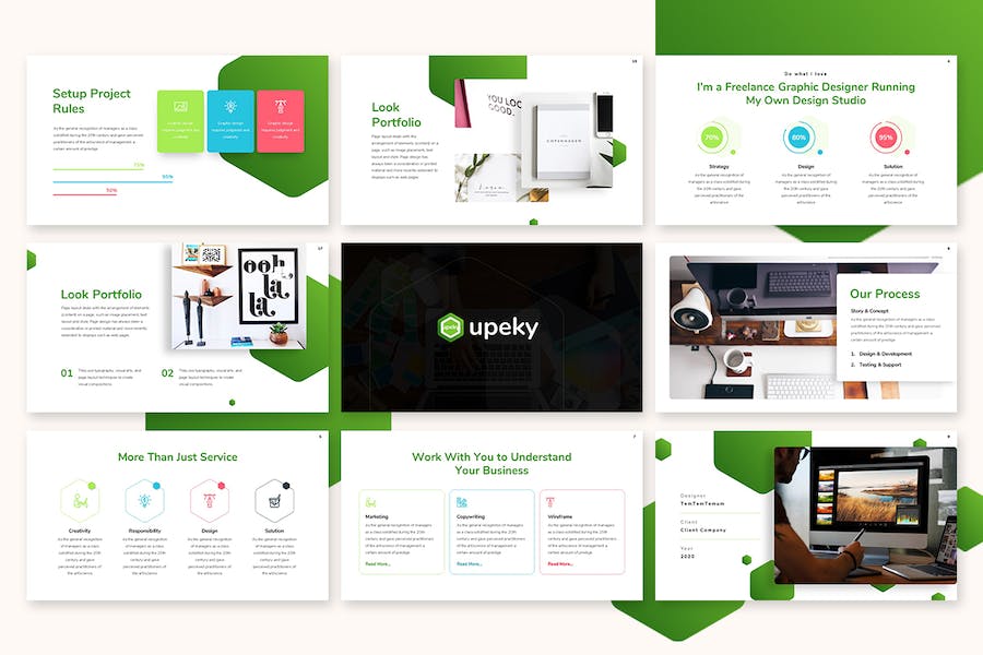 绿色环保健康主题演讲Keynote模板 - 顶尖PPT