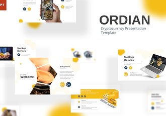 区块链加密数字资产方案PPT模板 - 顶尖PPT