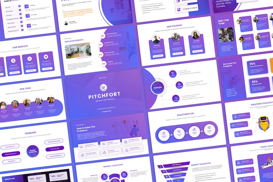 商业项目竞标提案PPT广告创意提案PPT模板 - 顶尖PPT