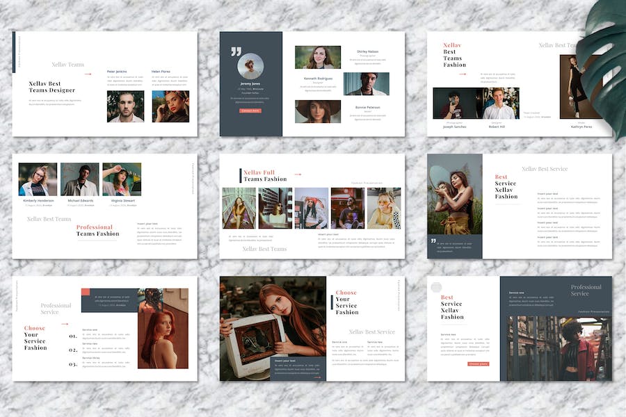 时尚服装品牌潮流趋势Keynote模板 - 顶尖PPT