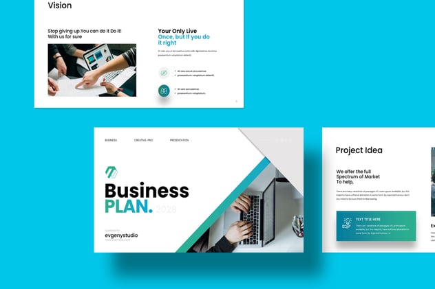 商业计划书PowerPoint模板 - 顶尖PPT