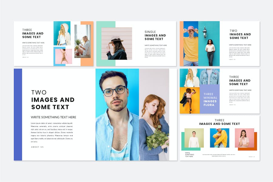 时尚极简风夏季服装展示keynote模板 - 顶尖PPT