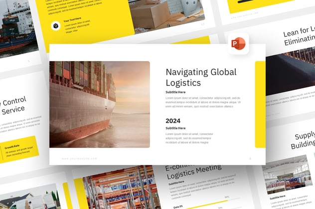 物流服务行业PPT模板 - 顶尖PPT