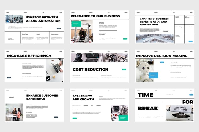 人工智能和机器人自动化PPT模板 - 顶尖PPT