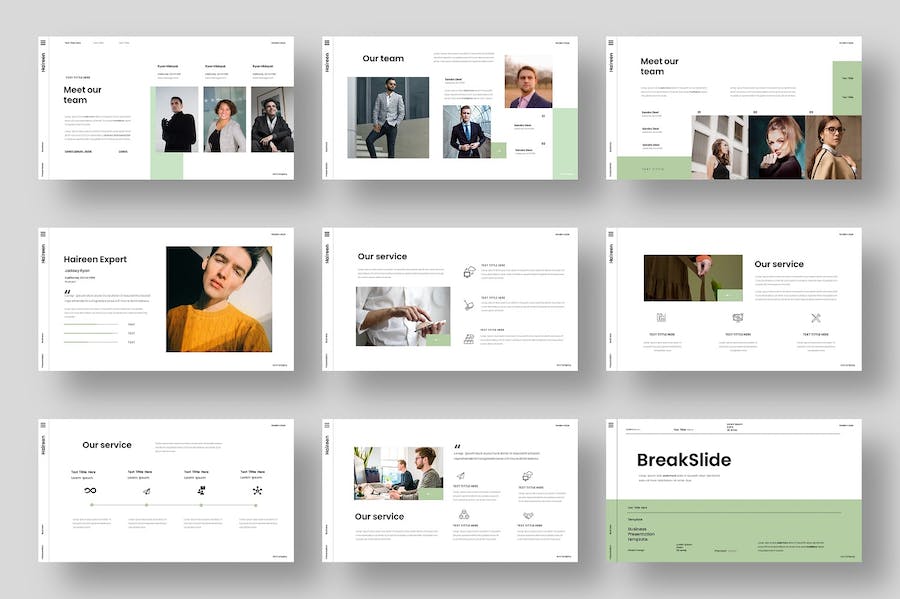 欧美高端简约风格PPT模板 - 顶尖PPT