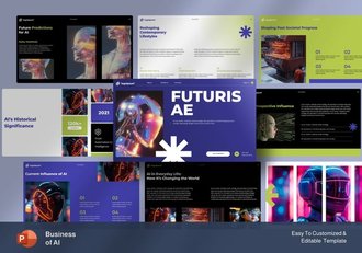 人工智能业务发展PPT模板 - 顶尖PPT