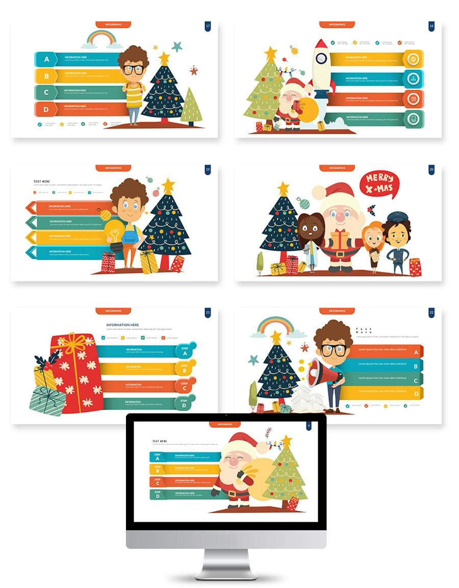 圣诞节快乐主题演讲策划Keynote模板 - 顶尖PPT