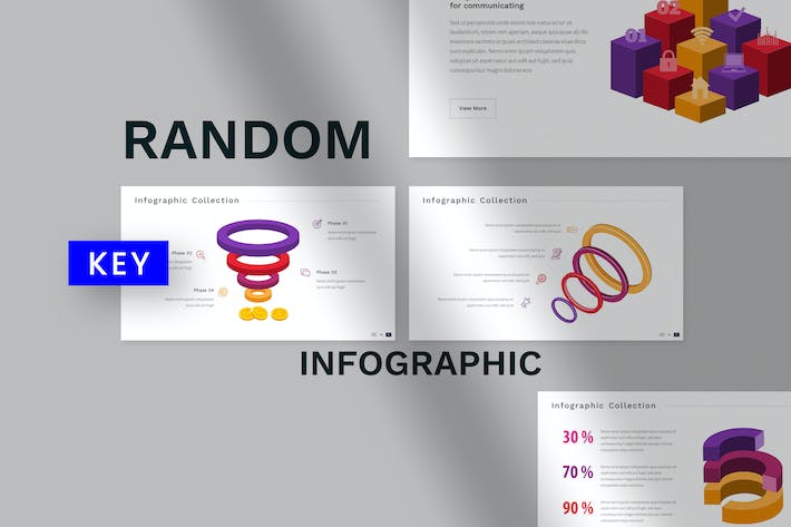 高级欧美层级信息图表Keynote模板 - 顶尖PPT