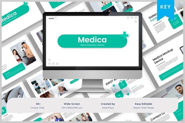 医学会议报告学术研究成果展示keynote模板 - 顶尖PPT