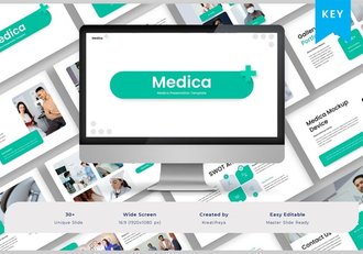 医学会议报告学术研究成果展示keynote模板 - 顶尖PPT