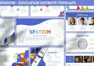 教育培训课程学习展示Keynote模板 - 顶尖PPT