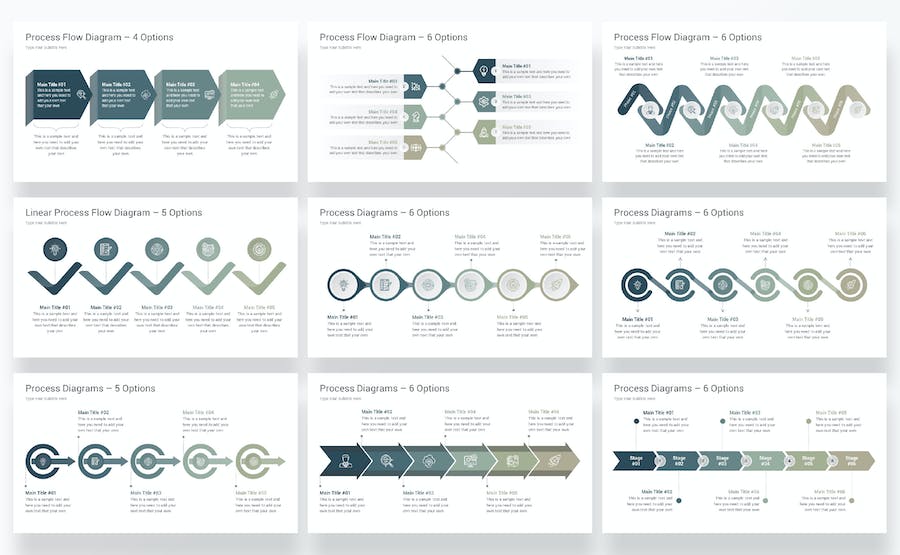 工作流程步骤讲解Keynote模板 - 顶尖PPT