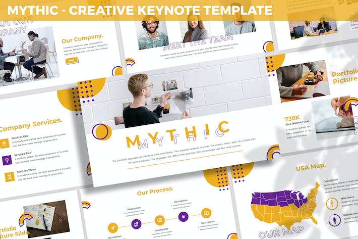 创意设计艺术美学展示方案Keynote模板 - 顶尖PPT