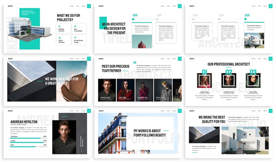 建筑项目设计展示PPT模板 - 顶尖PPT