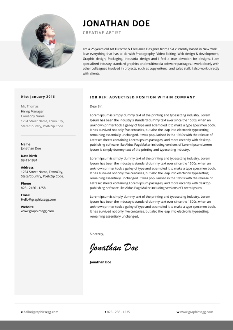 简约英文简历模板 - 顶尖PPT