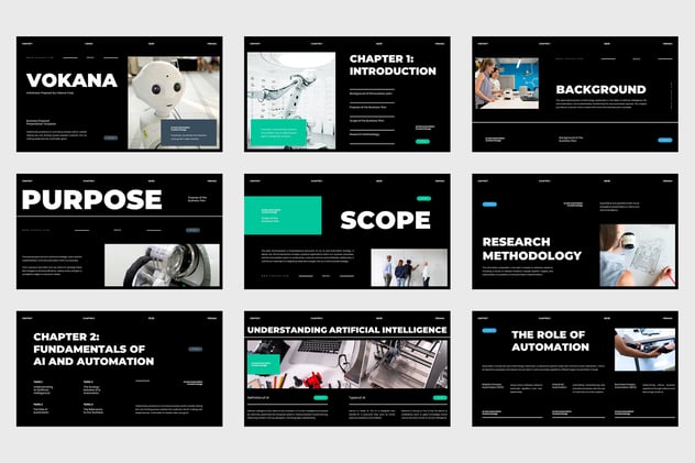 人工智能和机器人自动化PPT模板 - 顶尖PPT