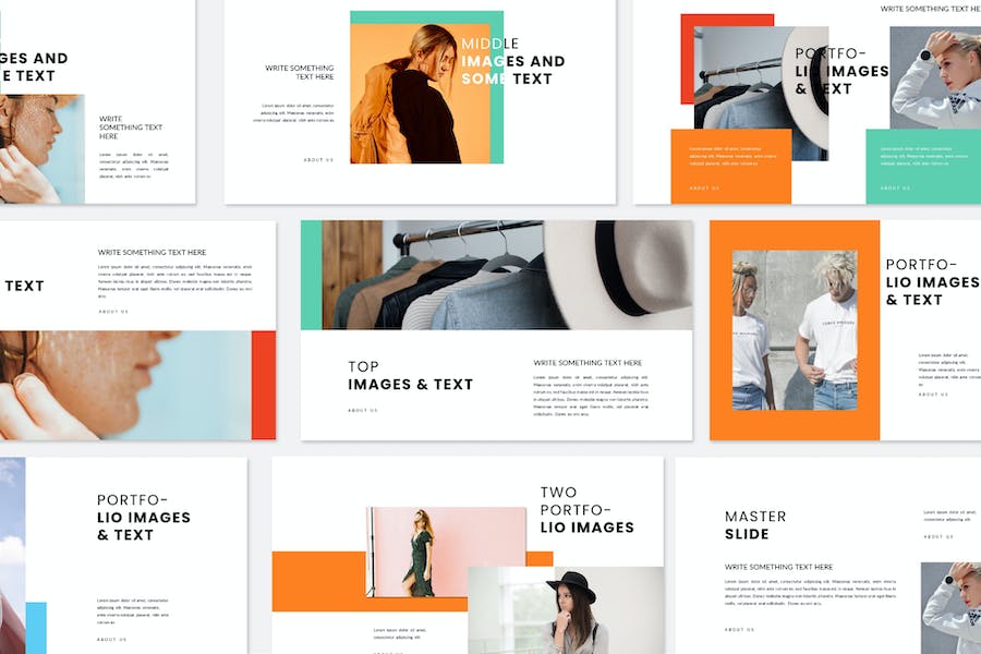 时尚极简风夏季服装展示keynote模板 - 顶尖PPT