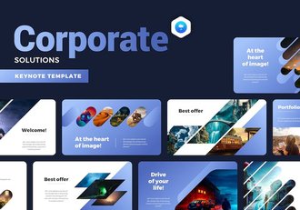 创意精美摄影图片展示行业数据分析多用途keynote模板 - 顶尖PPT