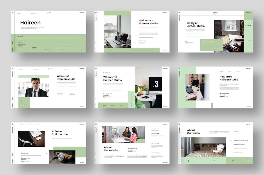 欧美高端简约风格PPT模板 - 顶尖PPT